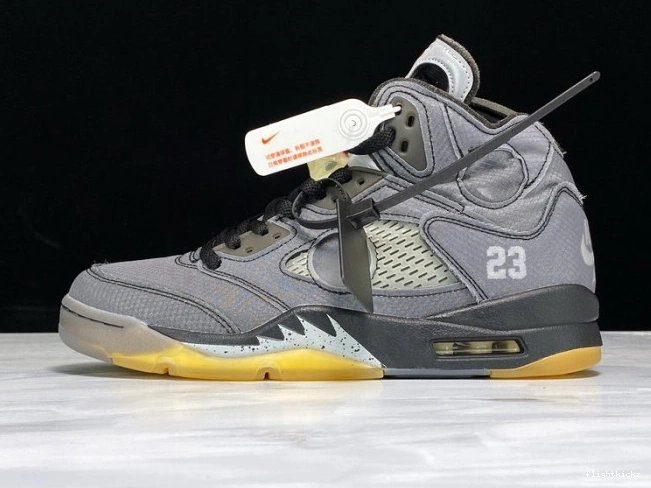 Black CT8480-001 Off-White Jordan x Air 5 1211